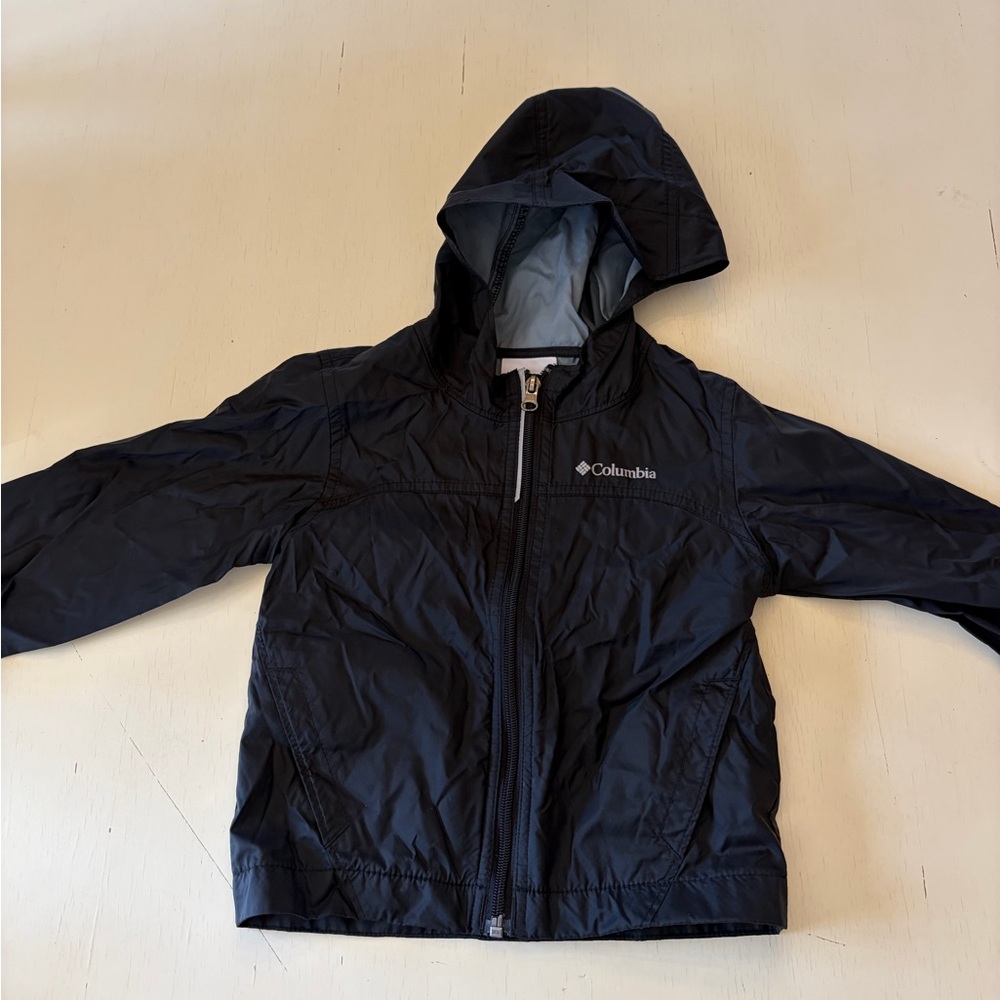 Columbia Kids Black Jacket 3T Wind Breaker Rain